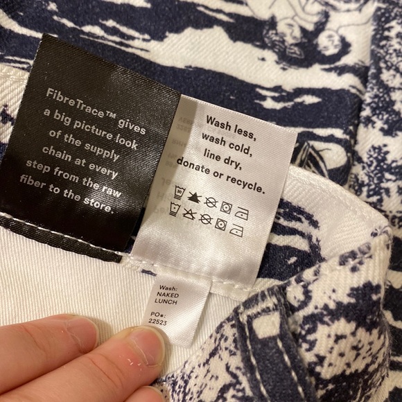 NWT Reformation Naked Lunch print Peyton high rise bootcut Jeans RARE size 29 - Picture 13 of 16